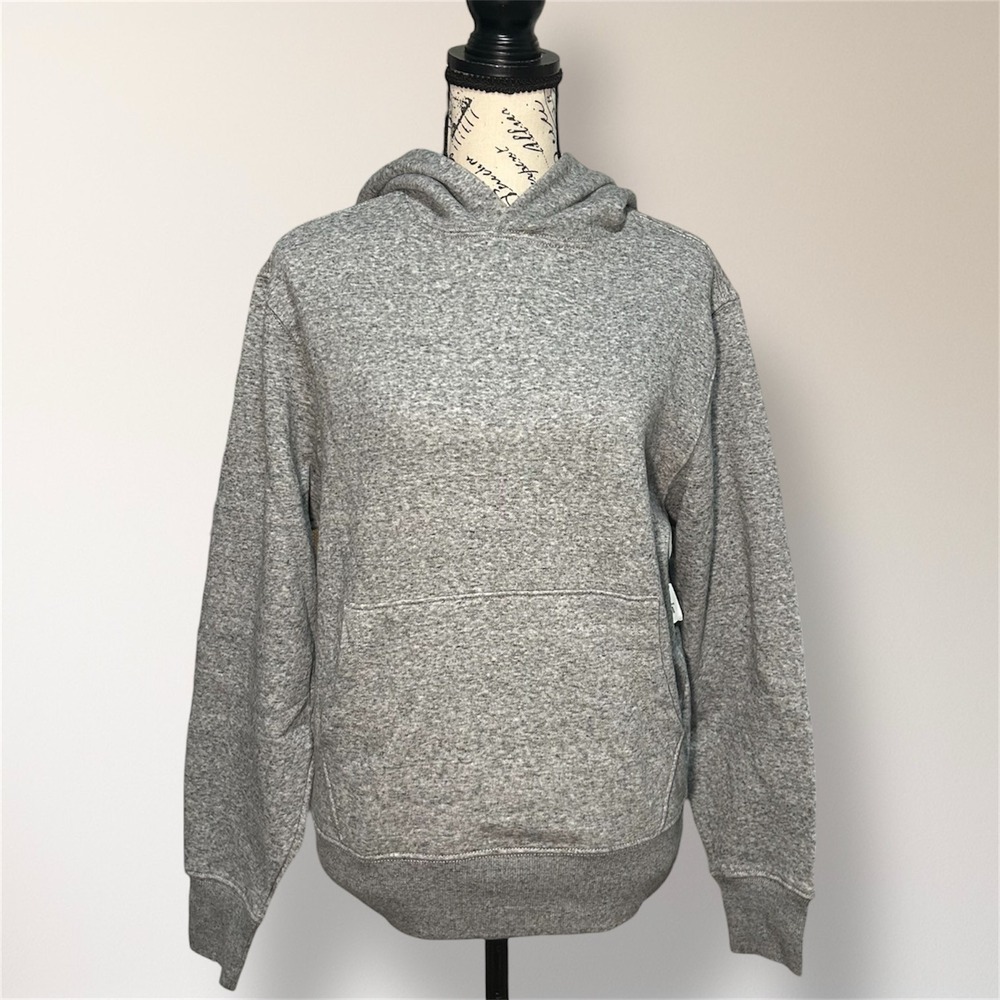 Old Navy‎ Heather Gray Hoodie Sweatshirt Oversized Pullover Kangaroo Pocket XS